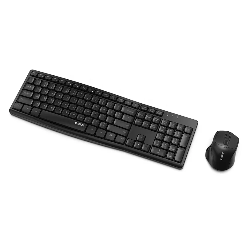AJAZZ A2030w Waterproof Wireless keyboard and mouse  Ergonomics 2.4G combos for Mute home/Office