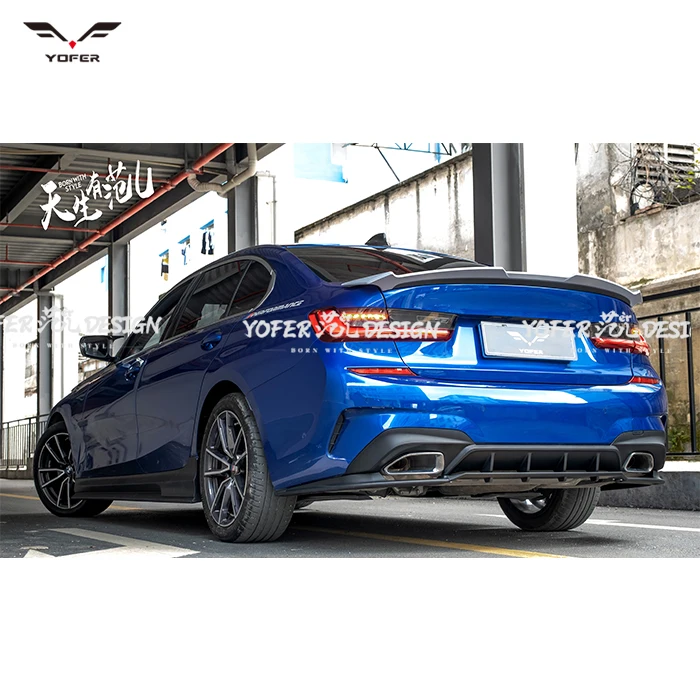 Factory Manufacture Wholesale Car rear Bumper Splitter Lip accessories diffuser Lip bodykit For BMW3 2019 2020 2021 2022