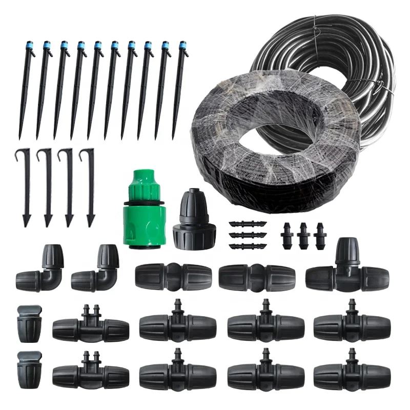 4/7mm Hose Garden Irrigation System Kits Automatic Watering for Flower Pot Plant