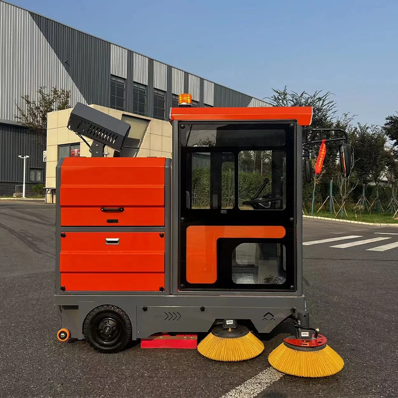 Multi-Function Street Road Avenue Cleaning Machine Truck Four Wheel Sweeper Fully Closed Electric Automatic On Floor Sweeper Car