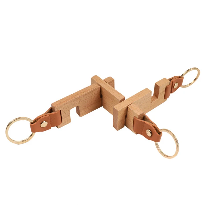 Subli-forward Leather Wooden Desk Hand Mobile Phone Holder Support Stand Keychain  for engraving Blanks Printing