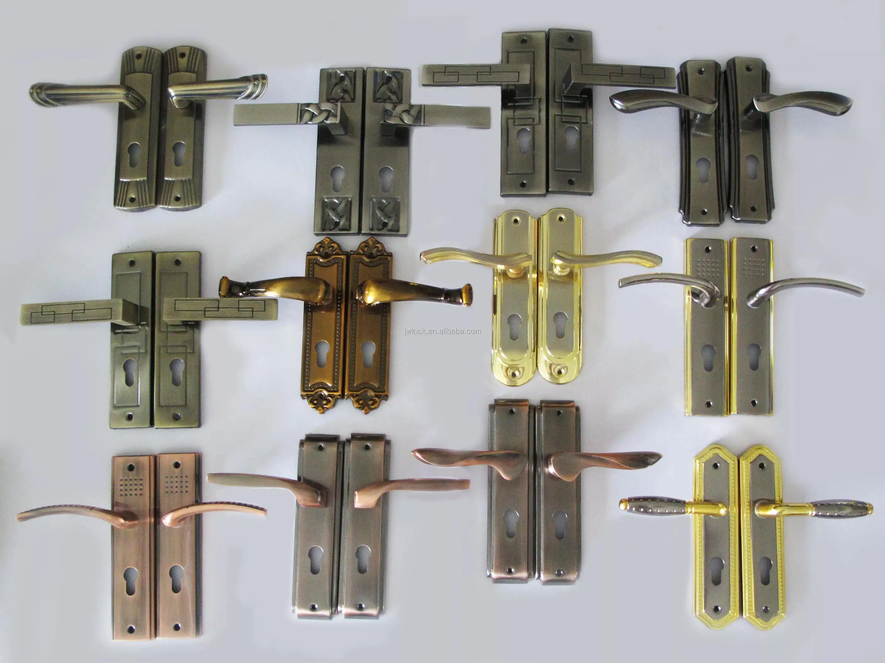 Oem Chromed Iron Aluminum Mortise Cylinder Deadbolt Lever Handle Mortise Lockset