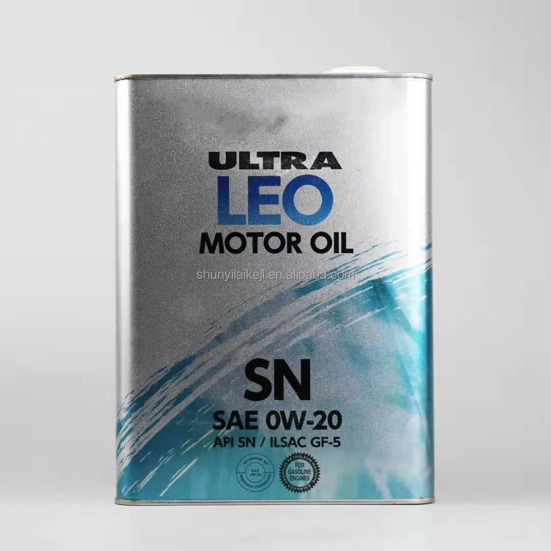 0w20 engine oil lubricating oil 4L iron bucket engine oil Japan iron bucket engine oil