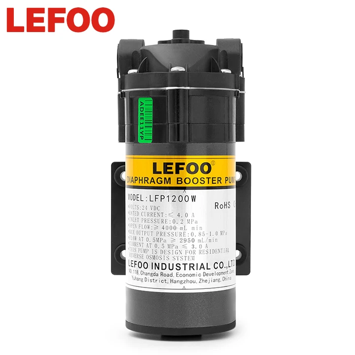 Lefoo 200gpd Бустерный Насос для ro обратном осмосе бустерный насос 24 вольт постоянного тока