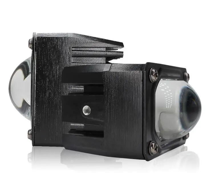 U9 Mini Bi-LED Fog Lights Work Lamp Car Spotlight Hi/Lo Beam Dual Colors U9 LED Projector Lens Motorcycle Headlights