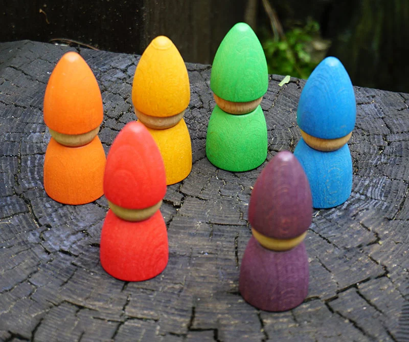 Wholesale Wooden Peg Dolls Handmade DIY Painting Peg Dolls Early Childhood Education Toys