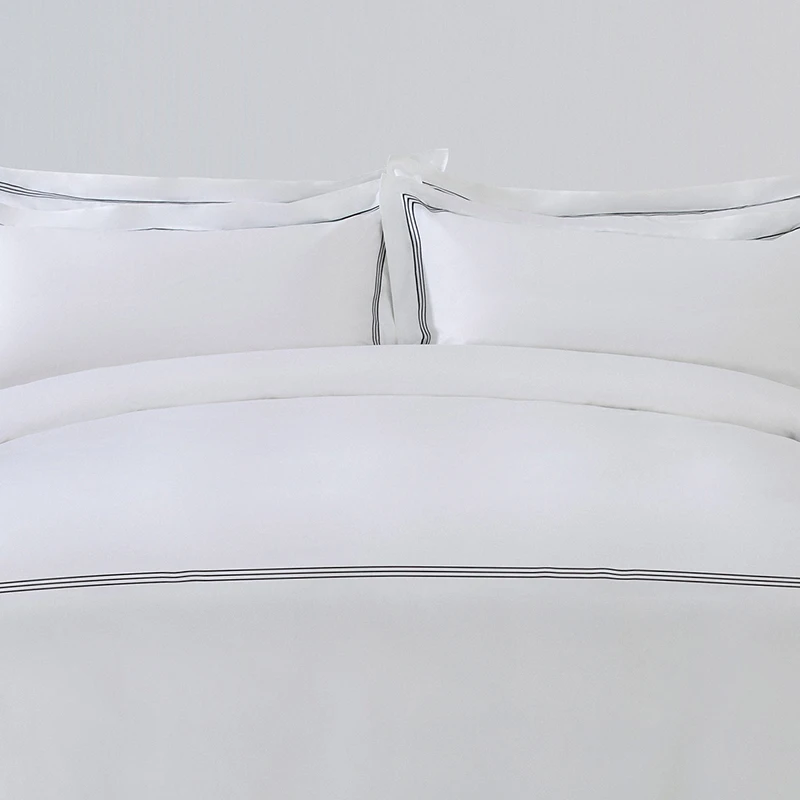 Luxury Wholesale Eliya Factory Embroidery Quilted Cotton Bedspread Hotel Bedding Set Bed Sheets
