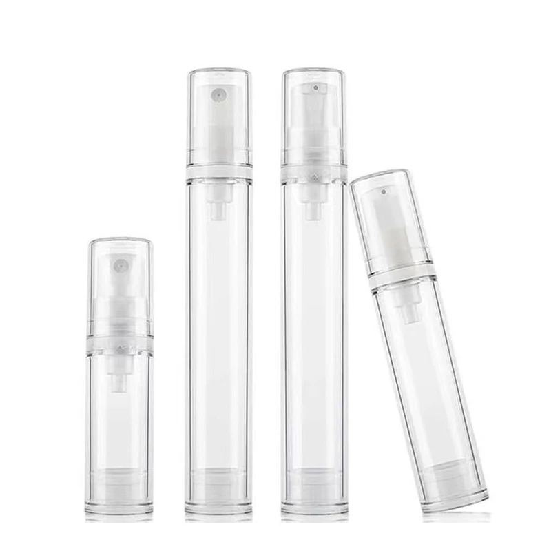 PET Mini Airless Punp Bottle 5ml 10ml 15ml Lotion Pump and Spray Pump Available To Match For Cream Perfume Plastic Packaging