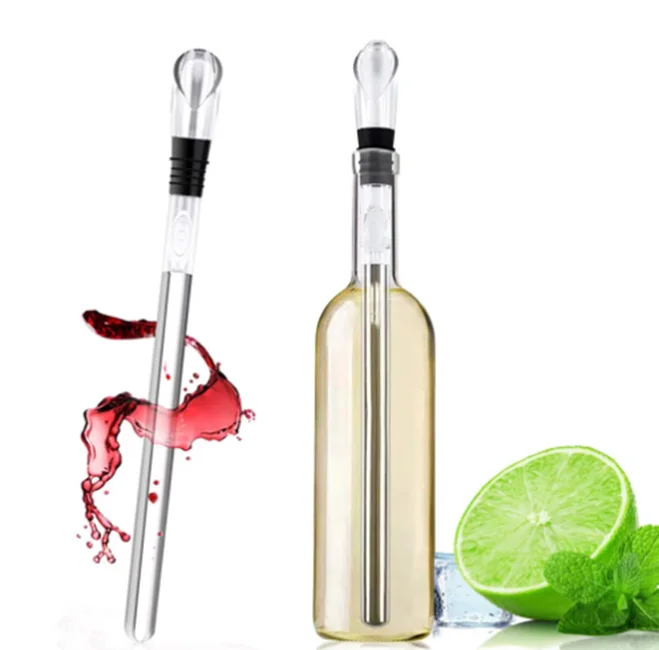 Bar Party Tool Stainless Steel  Beer Ice Chiller Cooling Frozen Stick  Pourer Wine And Beverage Wine Bottle Cooler