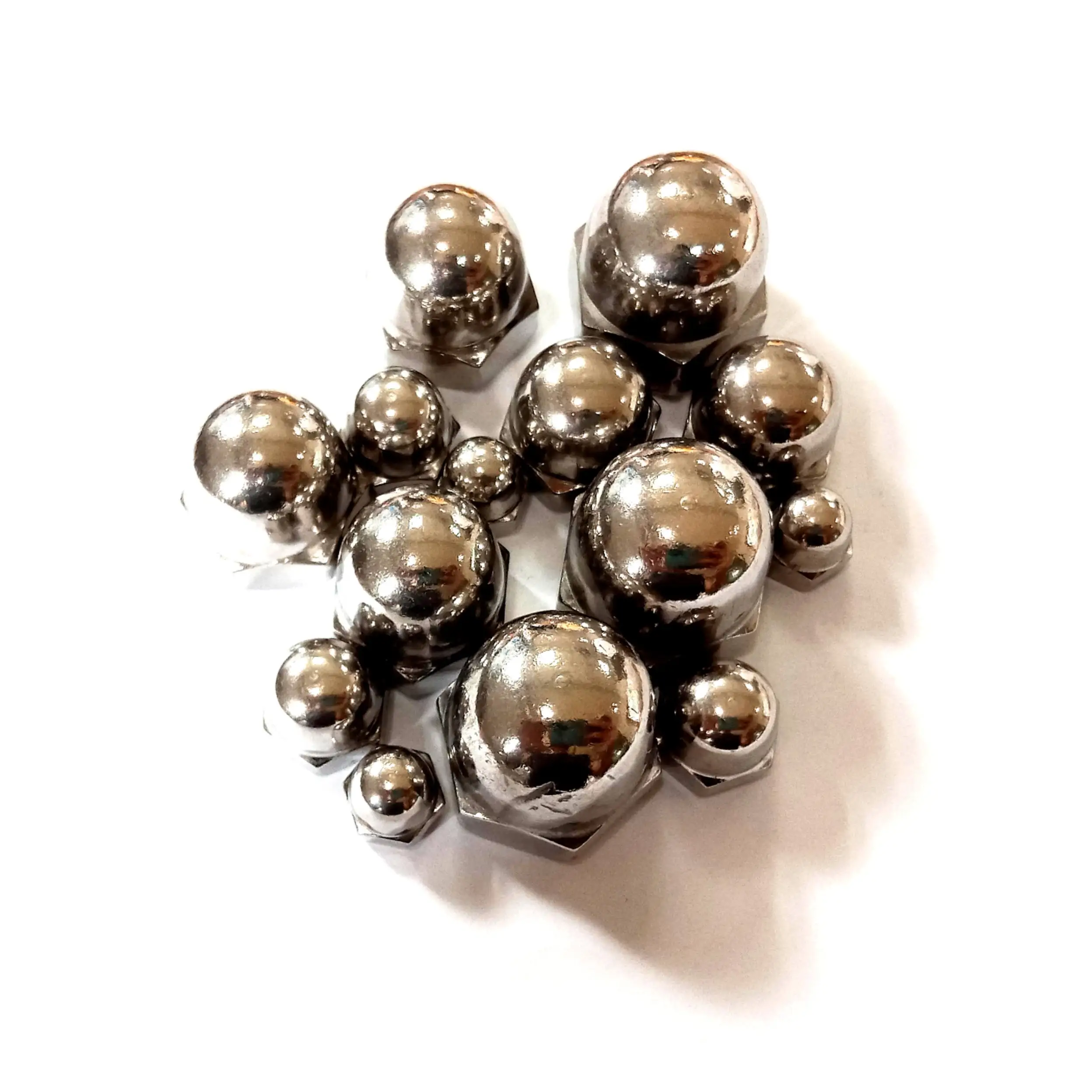 Stainless Steel 304 316 Cap Nut Dome Nuts Caps Acorn End Hat Hex M16 Captive Flat 10mm Domed