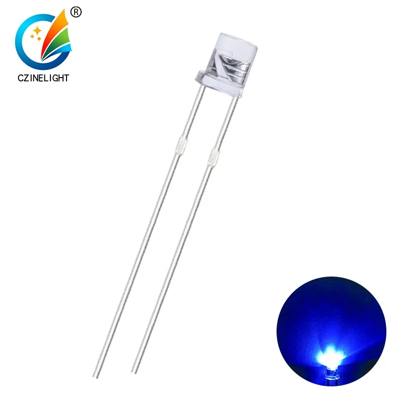 Czinelight оптовая продажа качественный светодиодный диодный провод плоский сплав 3 мм 0 06 Вт белый зеленый желтый красный синий фото оригинальный производитель