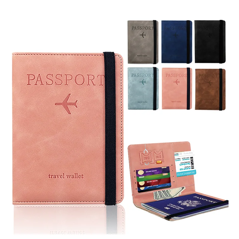 2022 ECO New Passport Holder Card Slots Cute Passport cover Waterproof Rfid Blocking Travel Wallet