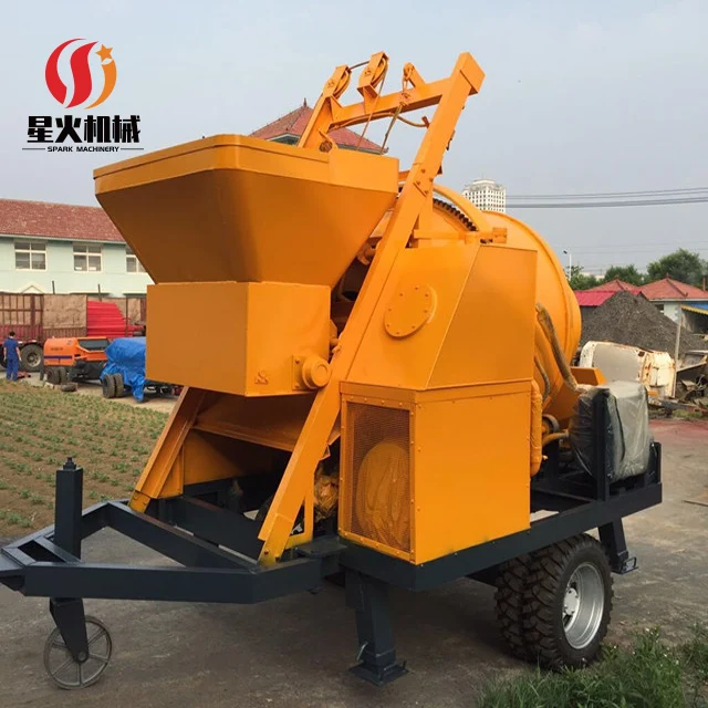 Electric Concrete Mixer with Pump Machine and Pipe Mini 60 Meter Concrete Mixer Pump Mobile Dry Concrete Mixer with Pump