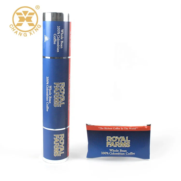Changxing Made Printed Colombian Coffee Wrapping Lamination Film OEM Metalized Aluminum Film For Whole Bean Coffee