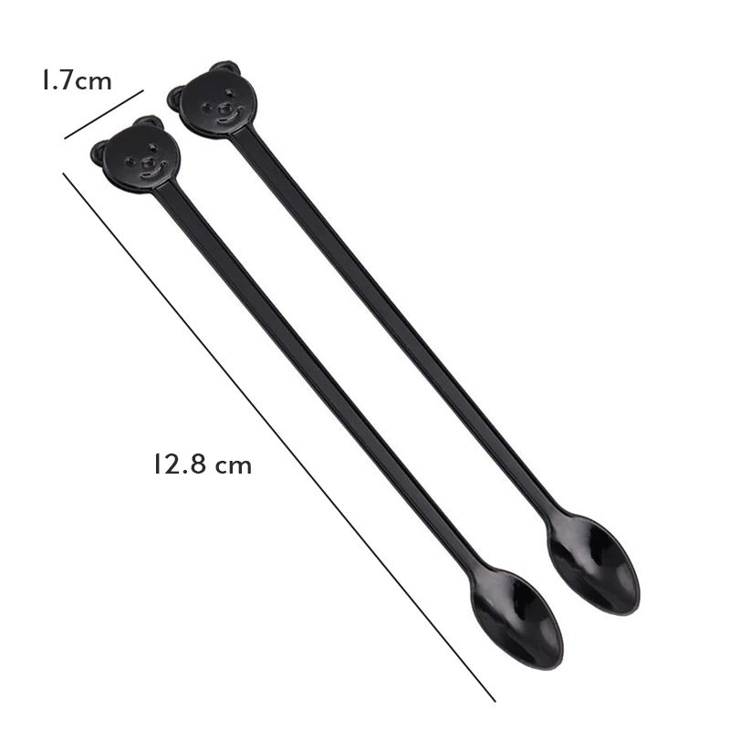 12.8 cm mini disposable long plastic coffee spoon Coffee stirring spoon