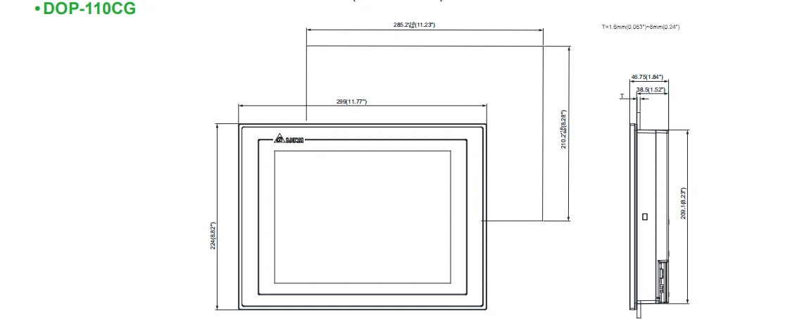 innovate DOP-110CG   Taiwan 10.4 Inch HMI Touch Screen