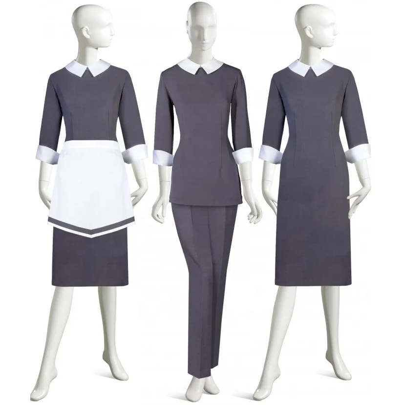 
Customized uniform for women house keeper cleaning 5 star hotel staff uniform  (1600065684789)
