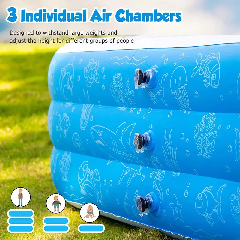 Summer essential, inflatable swimming pool large capacity, swimming cool just for a moment! pools swimming outdoor