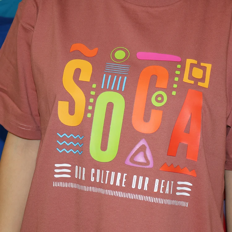 Wholesale Custom Designs Plastisol DTF Heat Transfer Press Labels for T-shirt