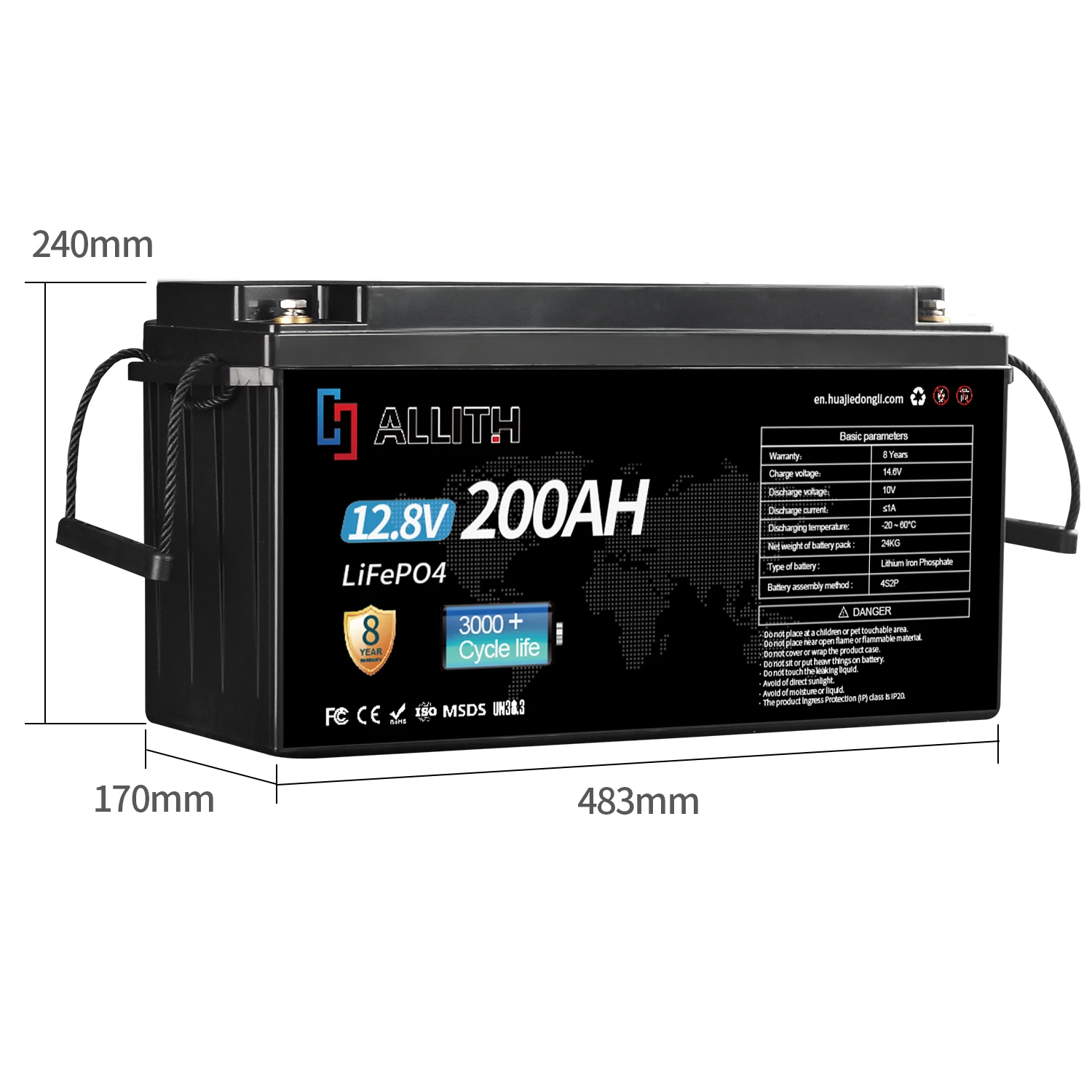 Deep cycle Solar Rechargeable  12v 200AH LiFePO4 battery pack for Home Appliances/Rv