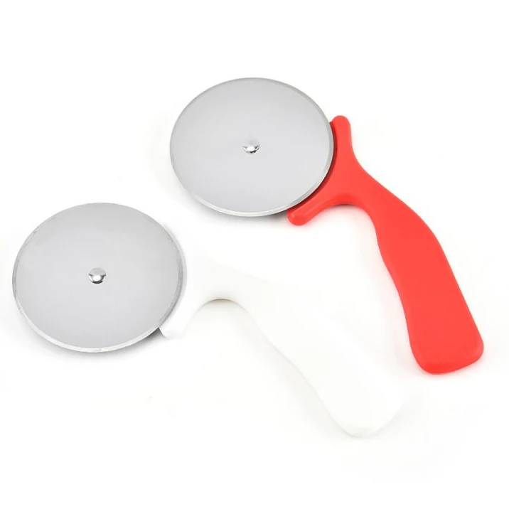 Lixsun Wholesale Stainless Steel Round Pizza Cutter Plastic Handle Pizze Knife Tools