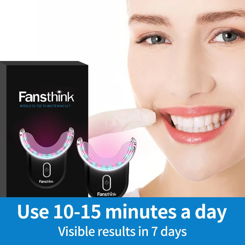 Fansthink Teeth Whitening Kit Private Logo Teeth Whitening Kit Gel Pen Wireless Led Light Teeth Whitening Home Kit