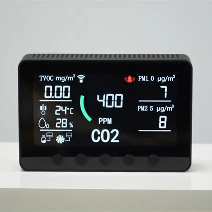 Amazon Top Tuya Smart life Air quality Monitor& IoT controller  with RS484  co2 meter pm 2.5 monitor dust particle counter