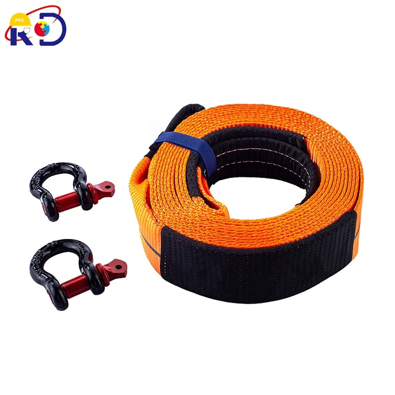 15t strong vehicle off-road vehicle thickened traction rope trailer belt