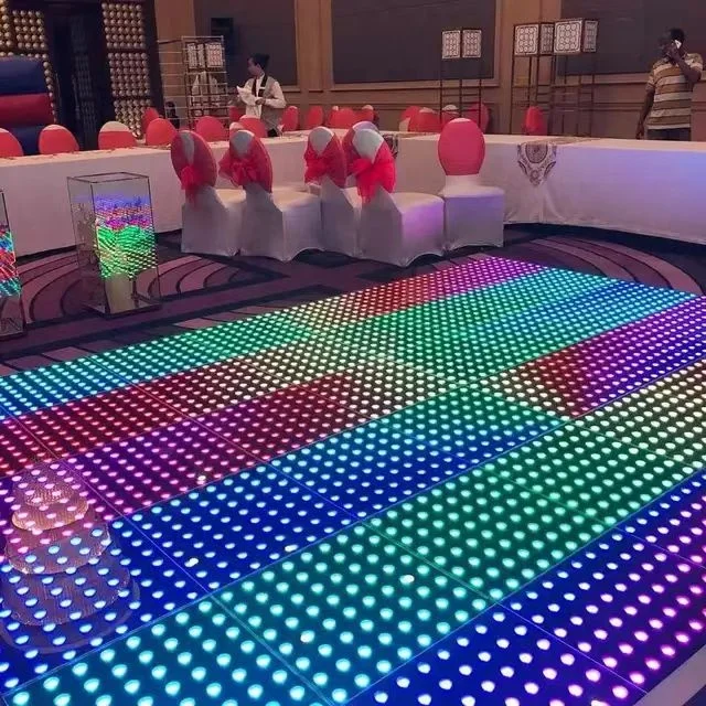 TOP Hot sale Wedding Party Wholesale portable flashing pixel stage black white dance floor Dj equipment cheapest dj controller