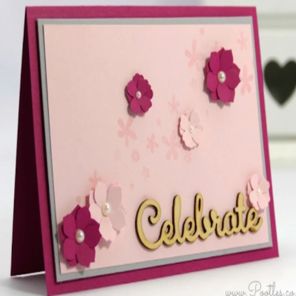 OEM Customized china supplier handwork pink color greeting cards custom printing cards greeting
