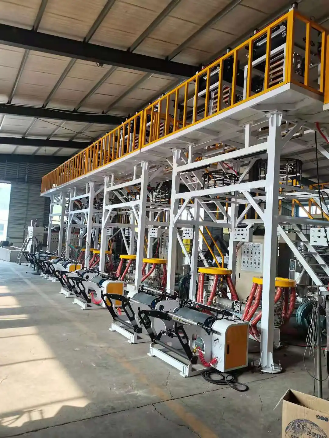 700m 900 mm double single winders  double head blown film machine