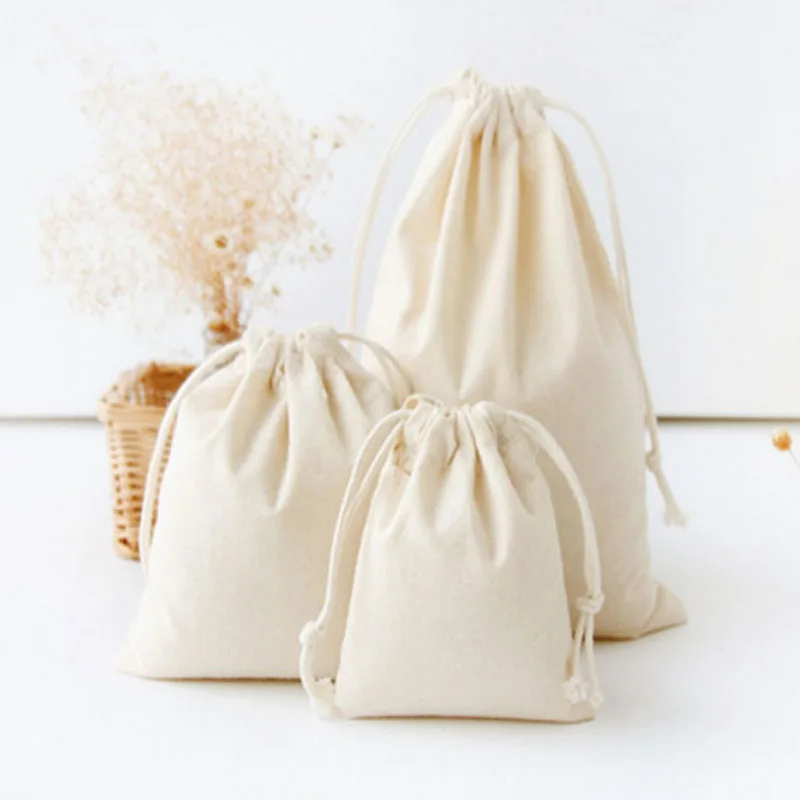 
Wholesale Drawstring Muslin Bag Cotton Drawstring Pouch Wholesale Bag 
