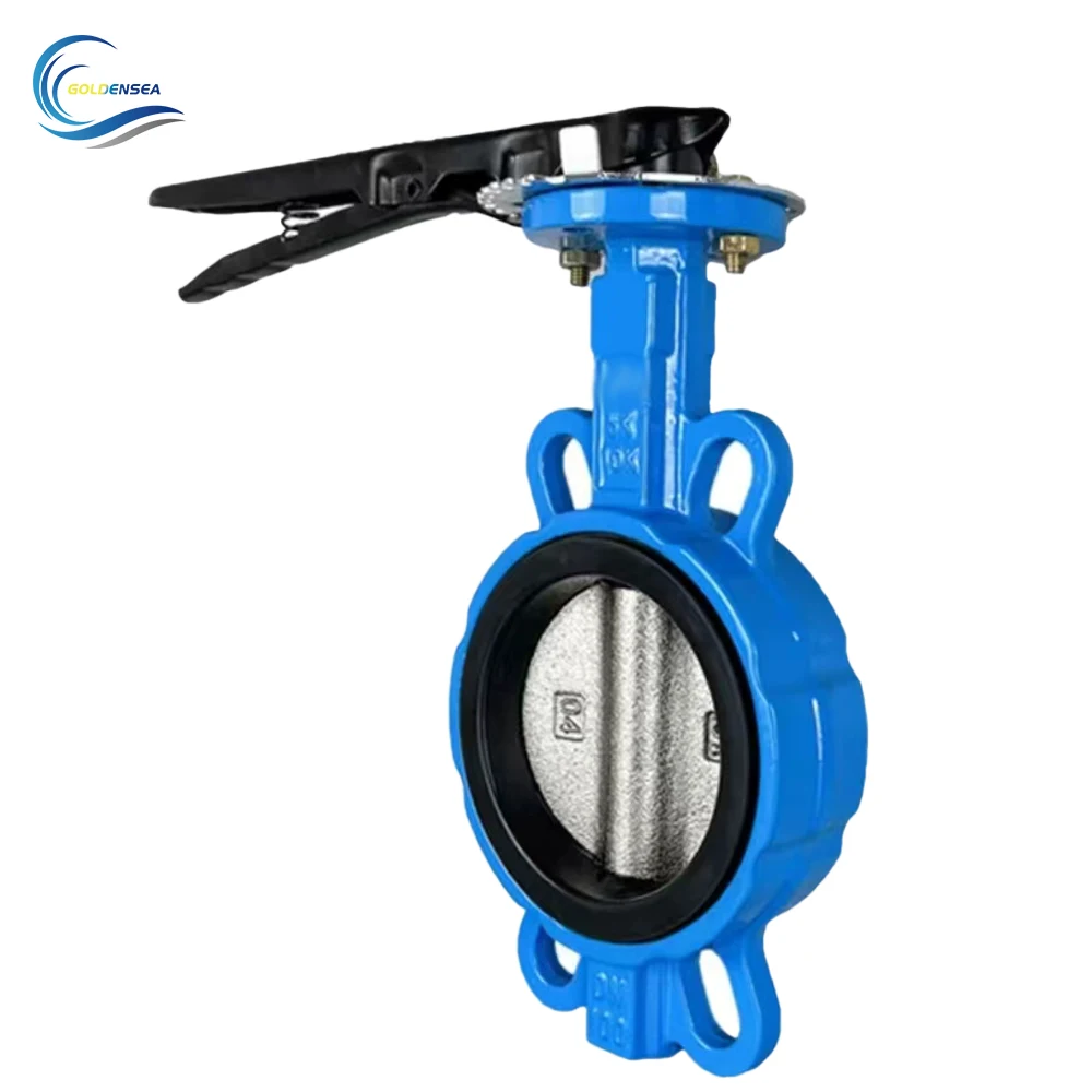 Hot Sale PVC Wafer Gear Triple Butterfly Valve DN500 EPDM