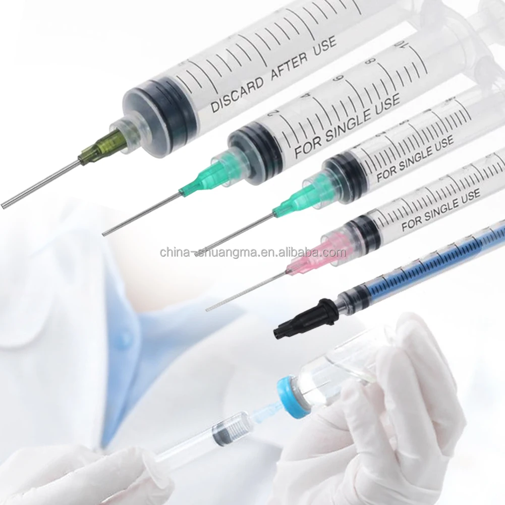 CE ISO approved 1ml 3cc 5ml 10ml 20cc 60ml different specifications of syringe with needle in china
