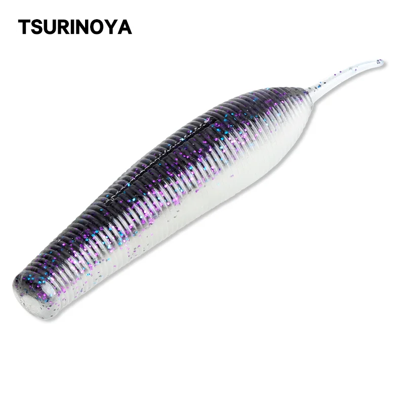 TSURINOYA 96.5mm 12.5g Soft Bait Fishing Lure Heavily Salt Silicone Long Casting Bass Lure Professional No Sinker Rig Tackle
