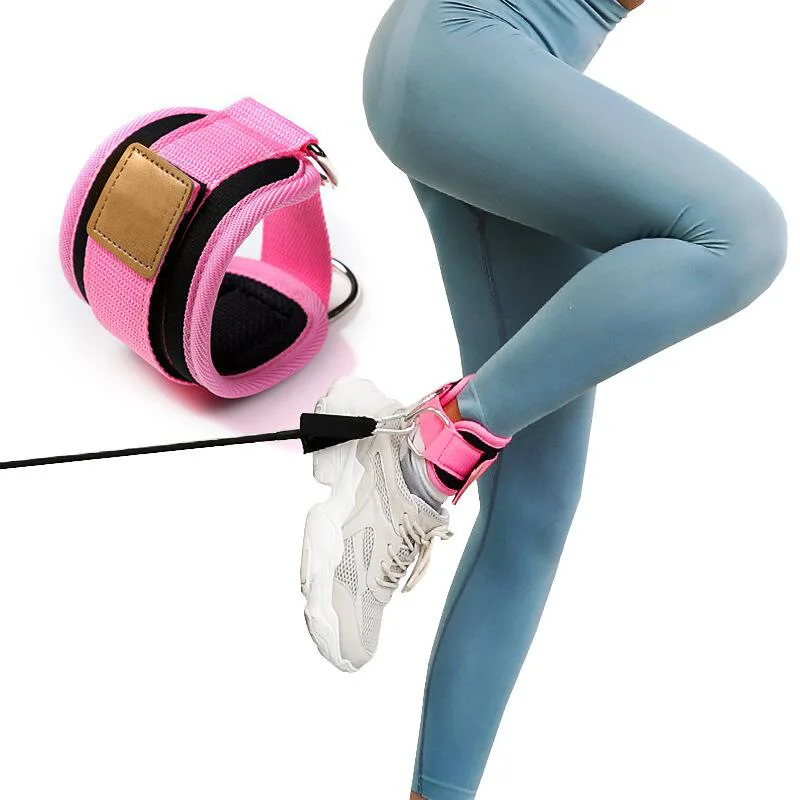 Glute Workouts Hip Abductors Pesas De Tobillo Adjustable Padded Ankle Cuff Kickbacks Fitness Ankle Straps Set For Cable Machines