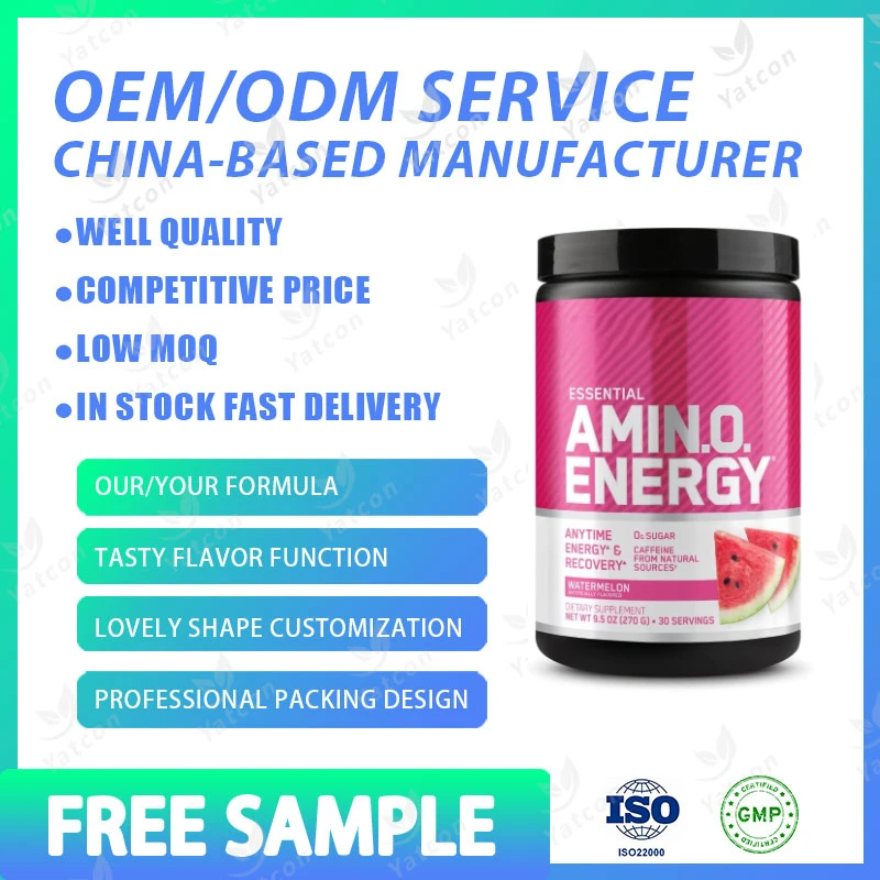 Yatcon Private Label Sugar Free Custom Amino Acids Support Energy Strength Supplement Coffee Preworkout Powder caffeine powder