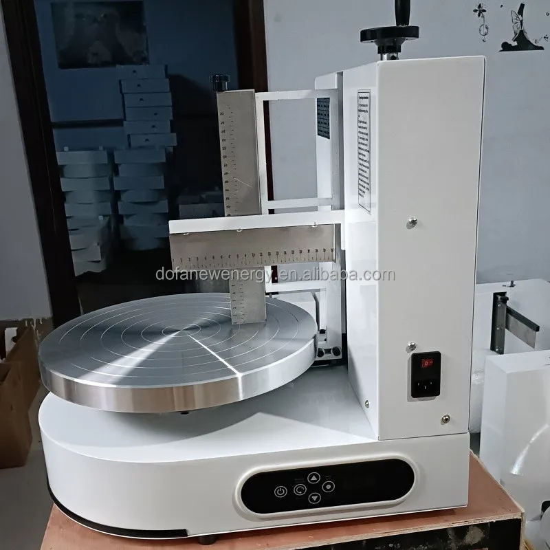 cheap small model round birthday cake cream icing decorating machine on promotion