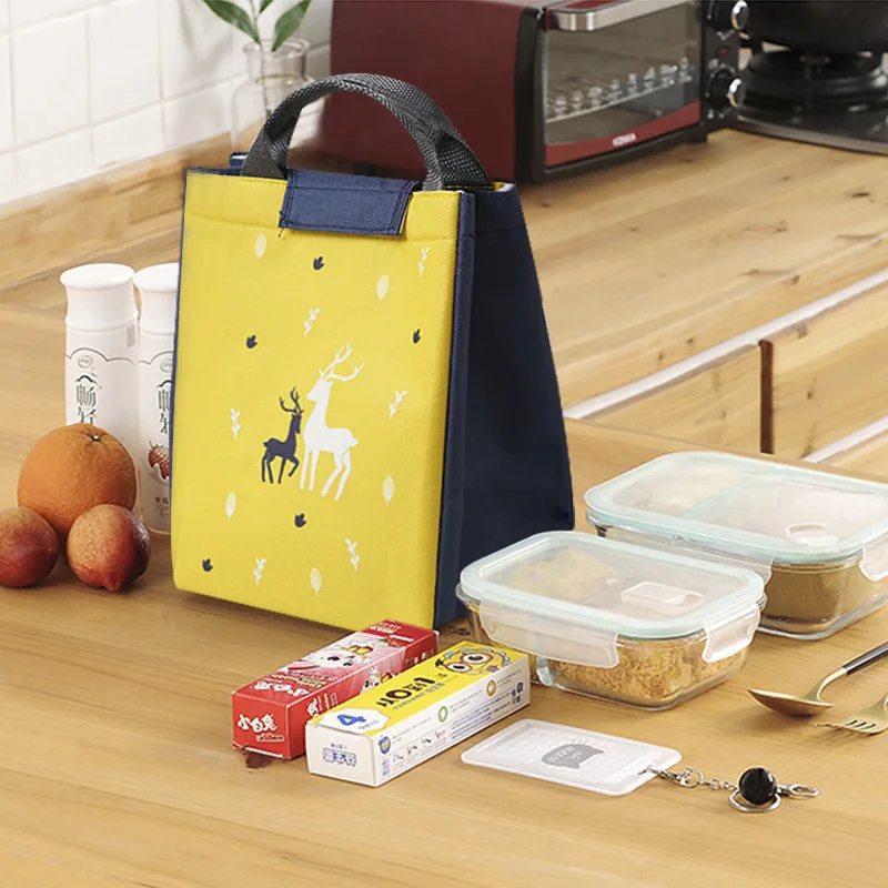 
New Fashion Portable Family Lunch Bag Lunch Box Bag With Aluminum Foil Waterproof Insulation Lunch Box Bag 