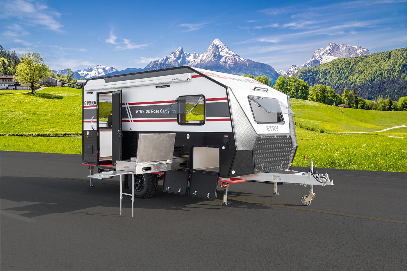 China Manufacturers Very Practical Rv Camper Equipment rv trailer caravan travel trailer camper
