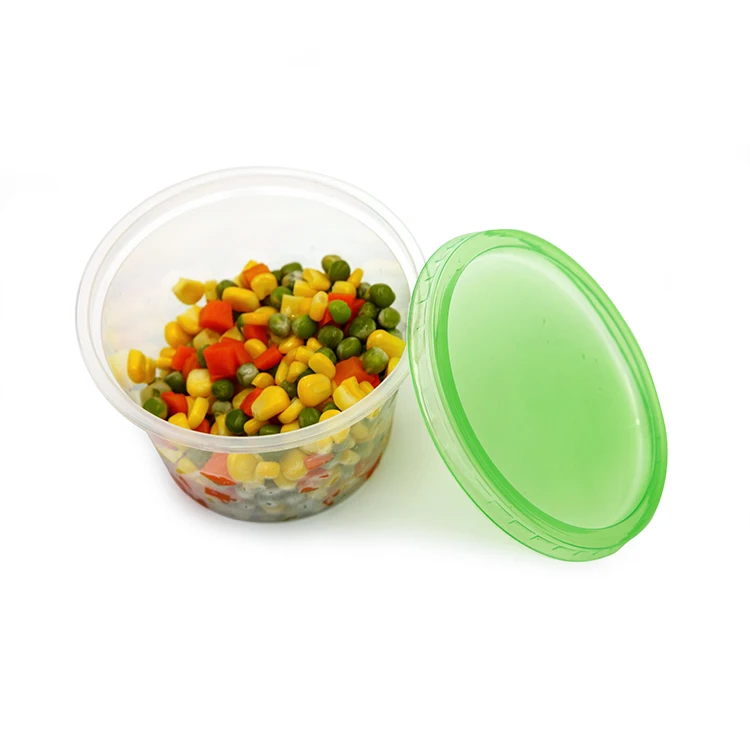 custom logo food grade storage clear plastic 950ml disposable food deli container with lids