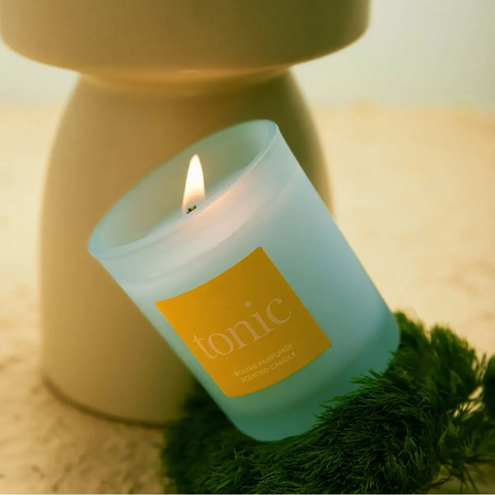 Luxury 60% Sandalwood and Pear Soy Wax Aromatherapy Scent Candle Wholesale Scented 10oz Candles for Resale