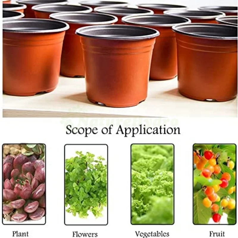 outdoor indoor plant pot flower double color seedling pots for home garden