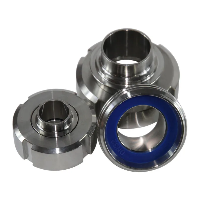 Union German standard thread 304 stainless steel sanitary grade butt welding flat welding ISO joint