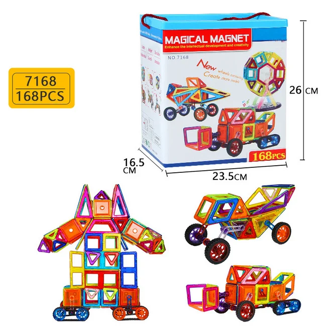 
Blocks toys 3D magnetic building block set 102pcs with high quality educational toy 