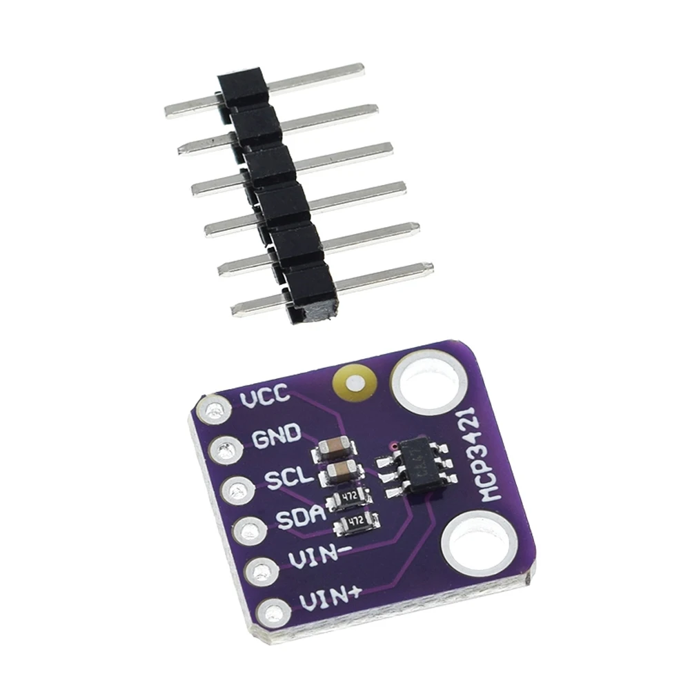 5PCS MCP3421 I2C SOT23-6 delta-sigma ADC Evaluation Module Board For PICkit Serial Analyzer Module DIY for 
