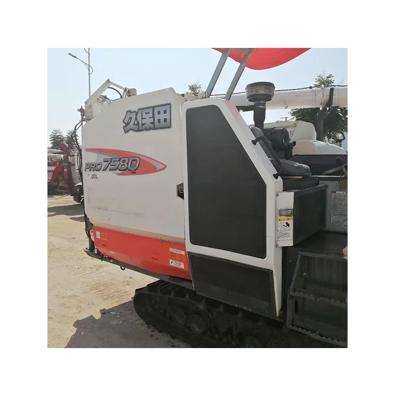 
China second Kubota 758Q harvester for wheat and rice 