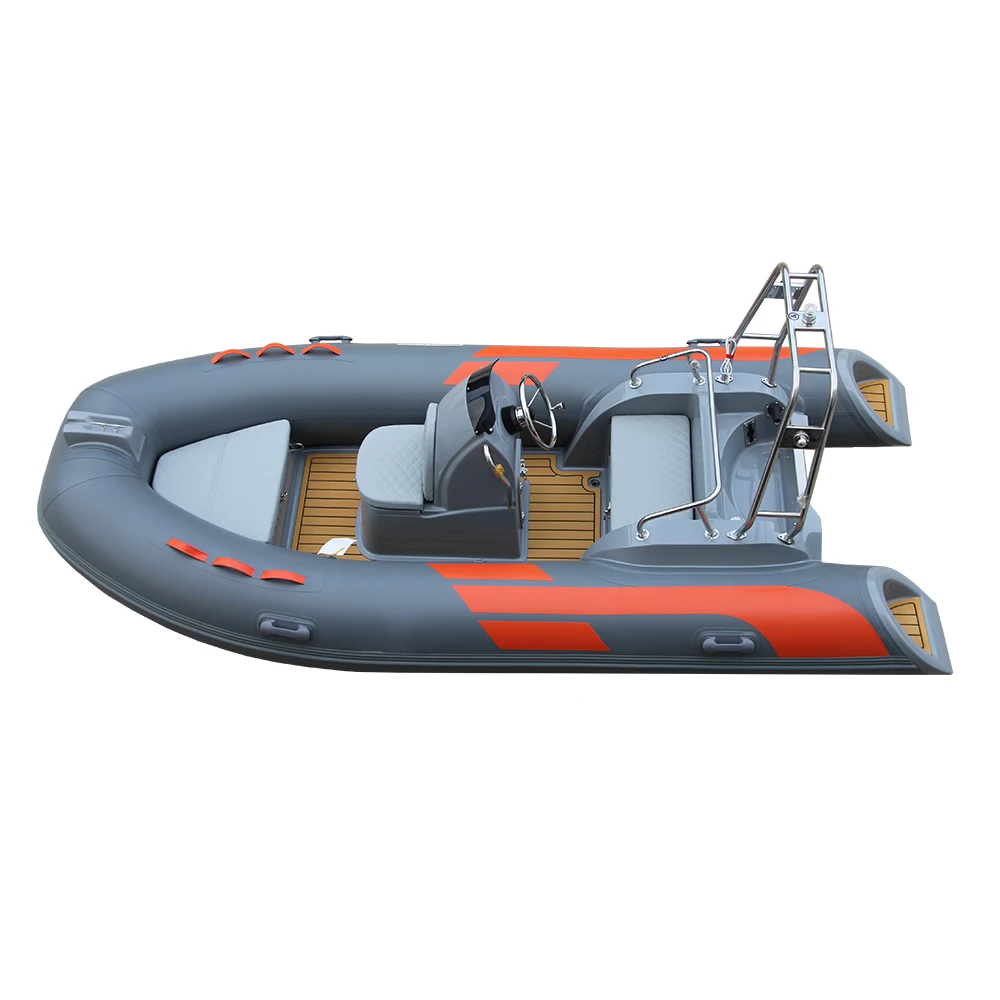 zhenbo dinghy boats inflatable 390 rib 390 boat rib390 c with integrated gas tank and oil gauge