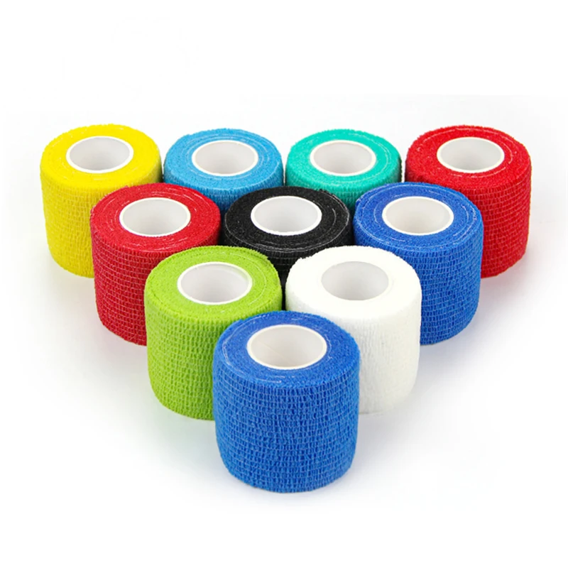 Bulk Wholesale Paw Printing Vet wrap Elastic Self Adhesive Medical Cohesive Bandage Vet Tape