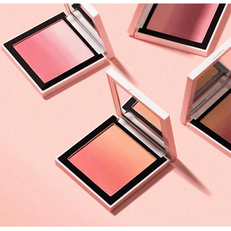 Пудра румяна свободная пудра румяна палитра частный логотип градиентные румяна